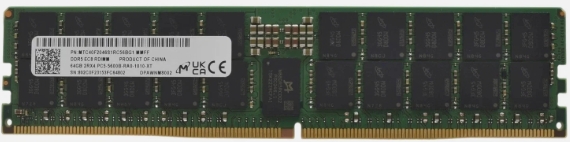 Micron 64GB ECC DDR5 RDIMM PC5-38400 4800MHz