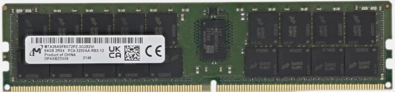 Micron 64GB ECC DDR4 LRDIMM PC4-25600 3200MHz